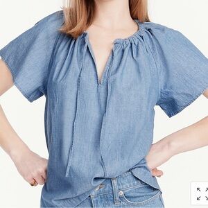 🆕J Crew Blue Demin Shirt - Size: S